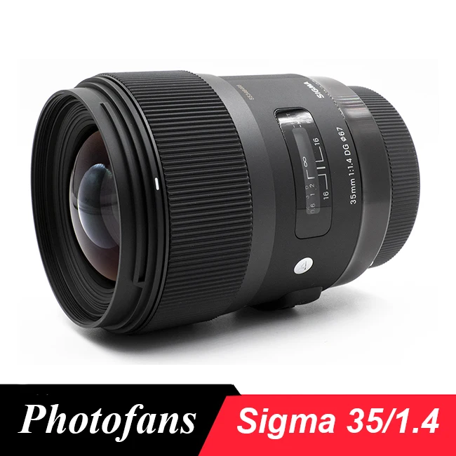Sigma 35 мм F1.4 Art DG линза HSM для камеры Nikon Canon Sony|lens for nikon|lens nikon d7100sigma art lens |