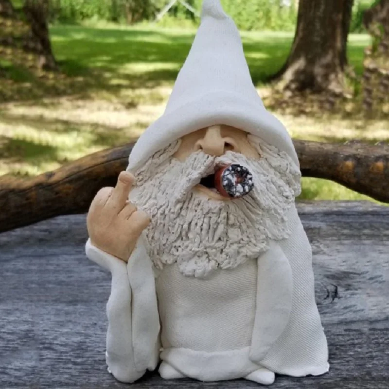 

Garden Gnomes 3d Figurines Dwarf Resin Crafts Miniature Outdoor Decorations White Statue Decorative Ornaments Home Decoration