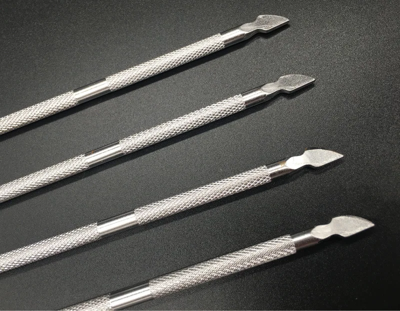 

1Pcs Nail Art Tools Stainless Steel Cuticle Pusher Double Head Spoon Remover Tools for Manicure Nail Art Care Pusher