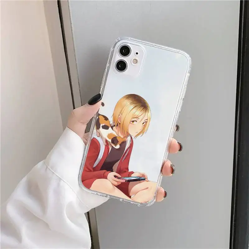 

Kenma Kozume of Haikyuu Phone Case Transparent for iPhone 11 12 mini pro XS MAX 8 7 6 6S Plus X 5S SE 2020 XR