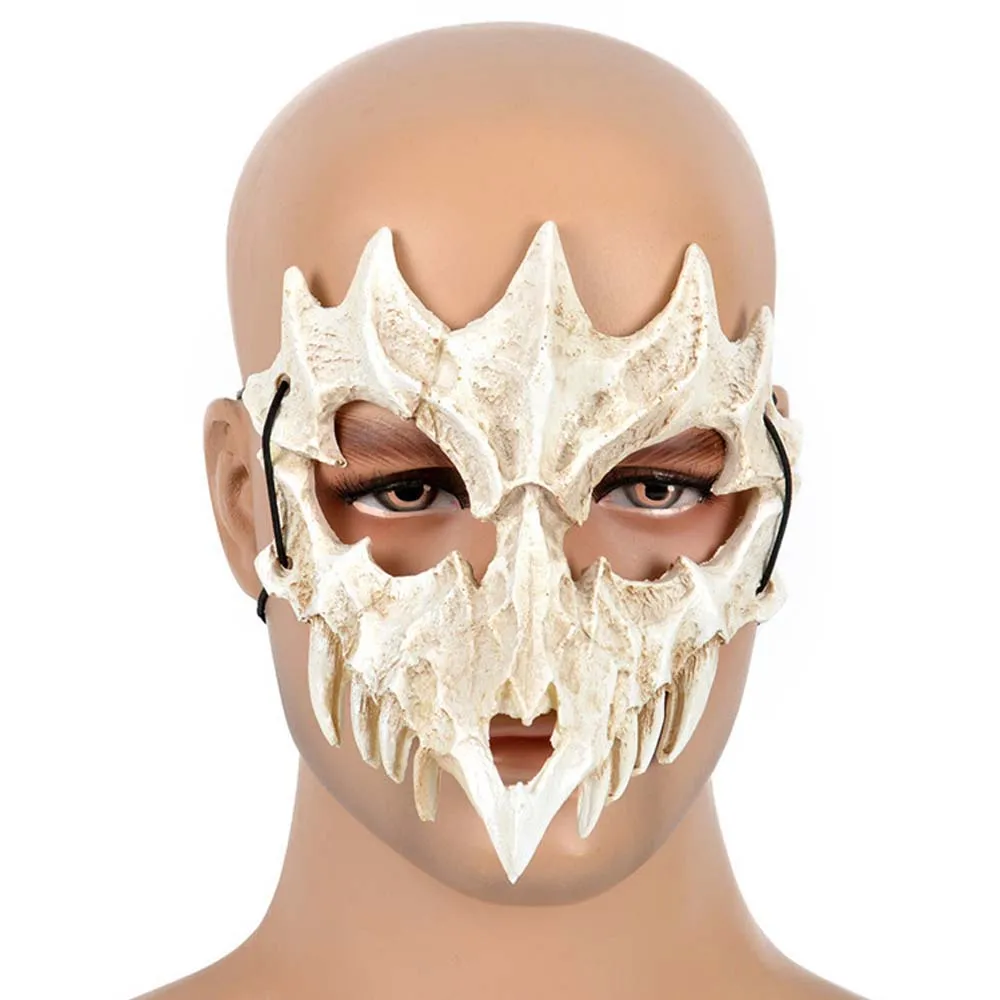 Японский Дракон Бог Маска Косплей Животное тенгу якша Тигр ПУ ужас половина лица