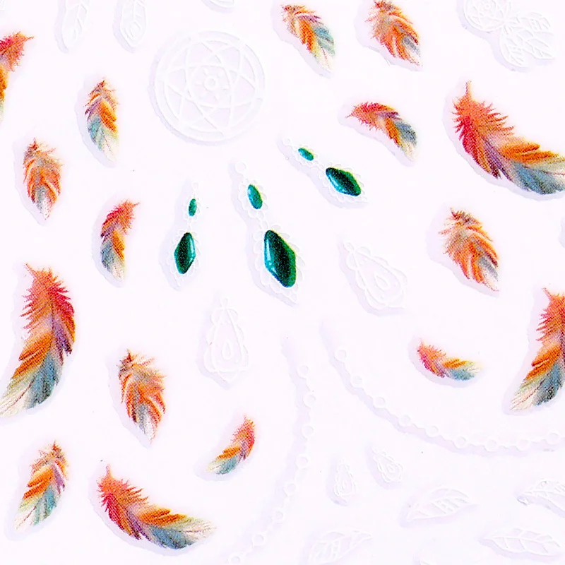 1 лист наклейки для ногтей буквы смешанные узоры красочные переводные на ногти 3D