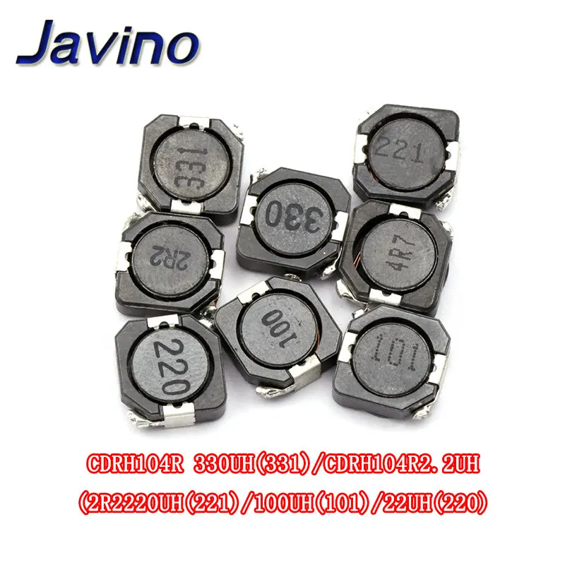 5 шт./лот SMD Мощность индуктор CDRH104R 10uH 22uH 33uH 220 330 331 10*10*4 мм экранированный обмотка индуктора