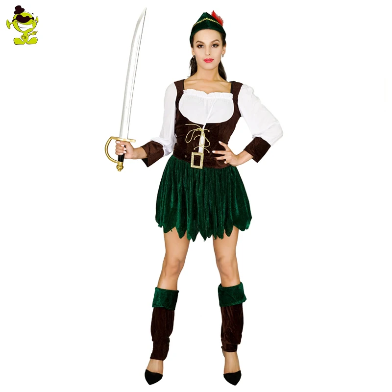 Женский костюм для косплея Пурим фестиваль охотничья Косплей Костюм взрослых на
