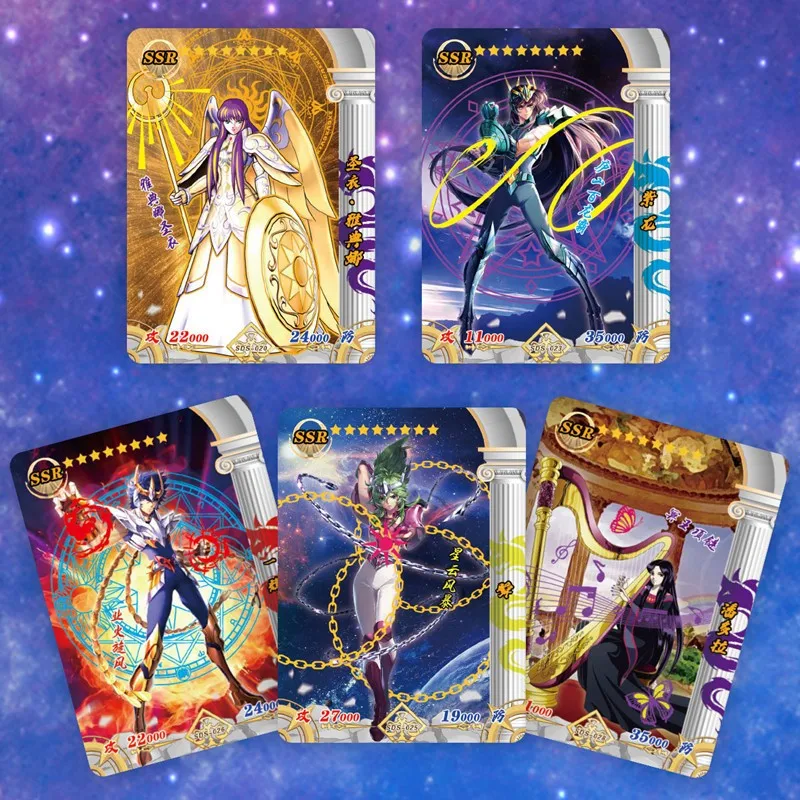

160pcs/set Saint Seiya Golden Saint Golden Hades Redraw Repaint Original Composite Craft Hobby Game Collection Cards Gifts