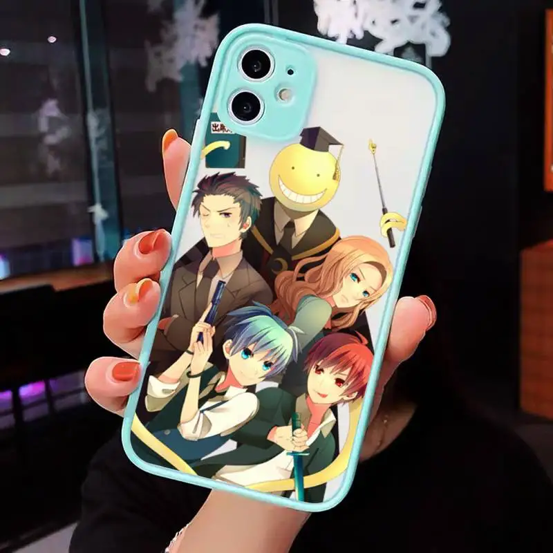 

Assassination Classroom anime Phone Cases Matte Transparent for iPhone 7 8 11 12 s mini pro X XS XR MAX Plus cover funda