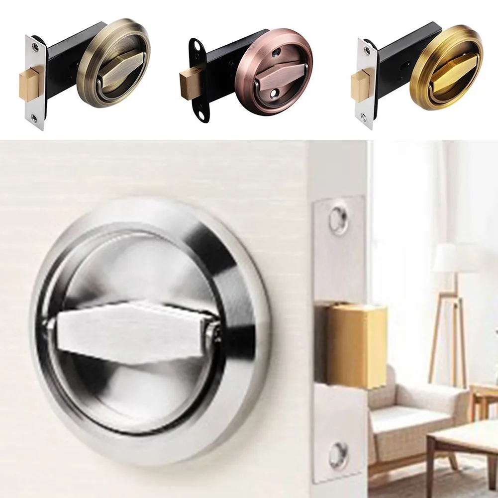 

Single-Sided Invisible Door Lock Door Knobs Stainless Steel Cabinet Handle Pulls Concealed Handle Door Lock With Screws Hardware