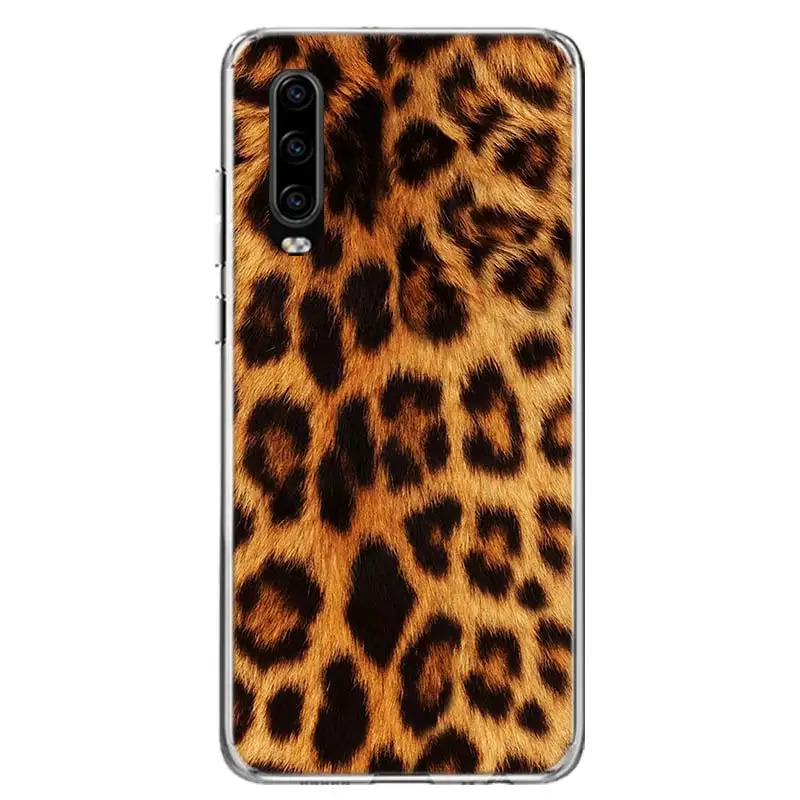 tiger leopard print panther phone case for huawei p50 pro p40 p30 lite p20 p10 coque mate 10 lite 20 30 pro 40 cover capa shell free global shipping