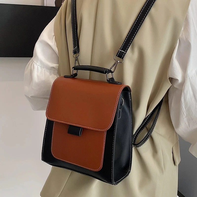 

Рюкзак женский кожаный, разноцветный, для девочек-подростков