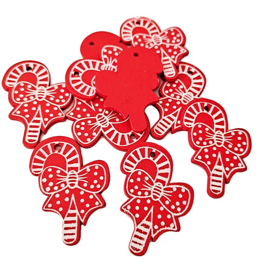 DIY деревянная белая и Красная рождественская елка/сердце/звезда снежинка