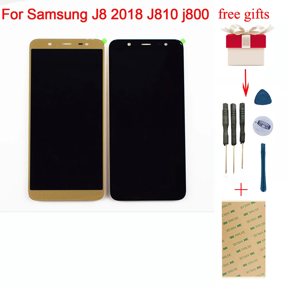 Для Samsung Galaxy J8 2018 LCD J810 J810F сенсорный дисплей J800 Сенсорный Экран сборка J810G /DS J810Y |
