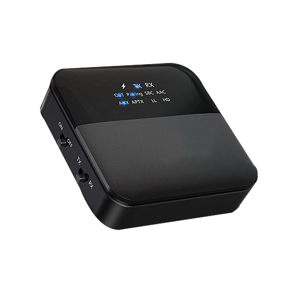 Wireless 5.0 Transmitter Receiver Audio aptX HD Low Latency 3.5mm Jack/Spdif Adapter Receptor for TV Headphones Car PC | Электроника