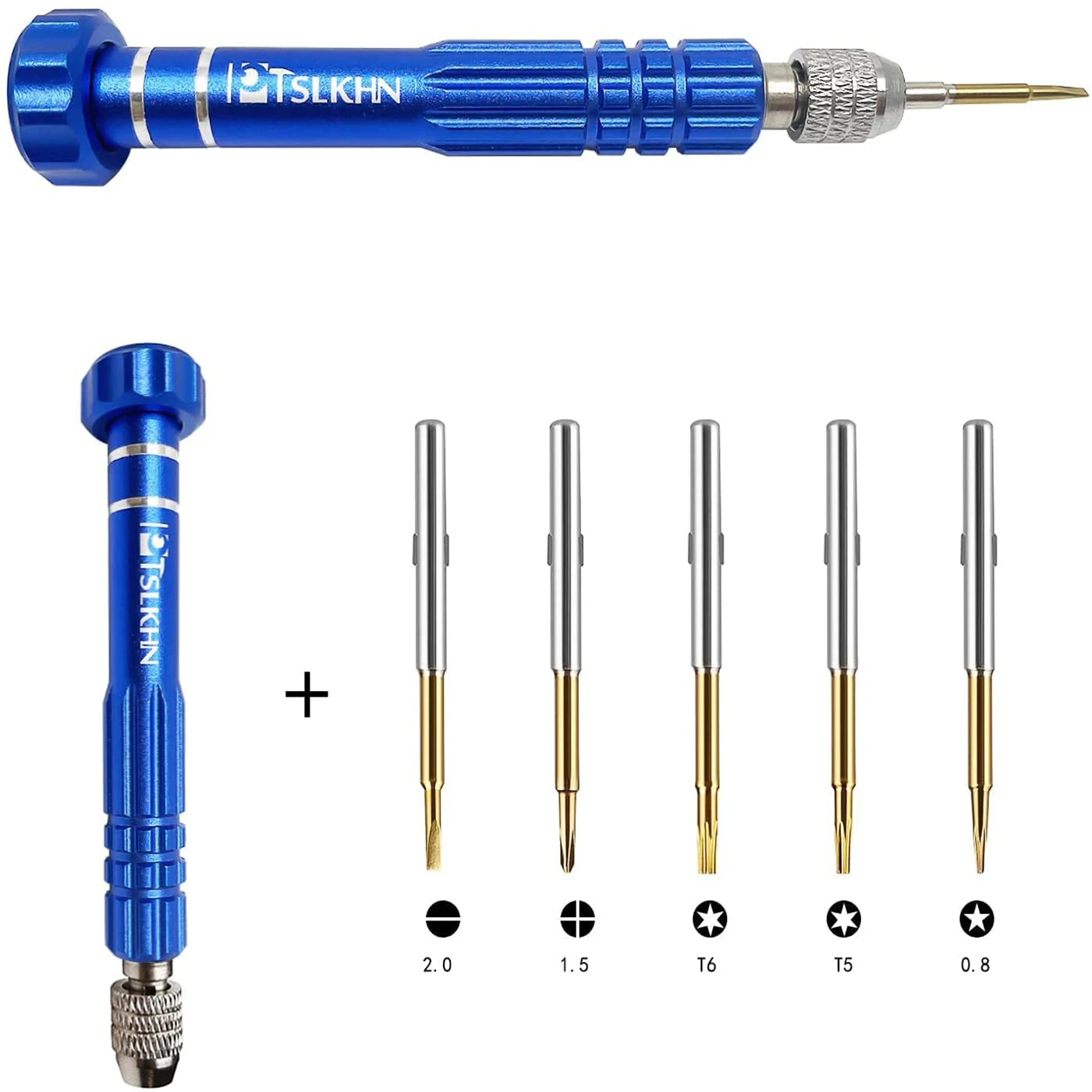 

5 in 1 Multifunction Screwdriver Gold Bit S2 Aluminum Alloy Hex Driver For Hardware Mobile Phone Repair Disassembly Hand Tools