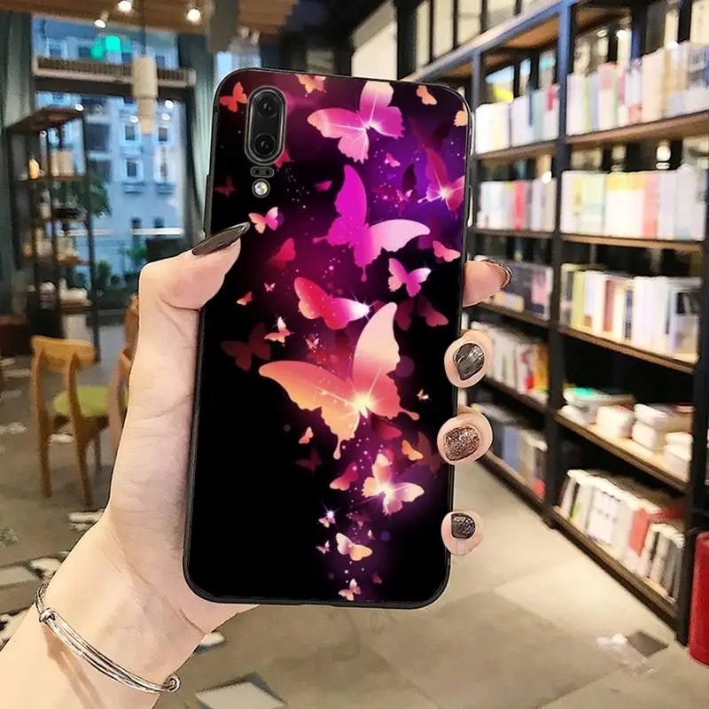 

Cute Butterfly Patterned Phone Case For Huawei honor Mate P 10 20 30 40 Pro 10i 9 10 20 8 x Lite