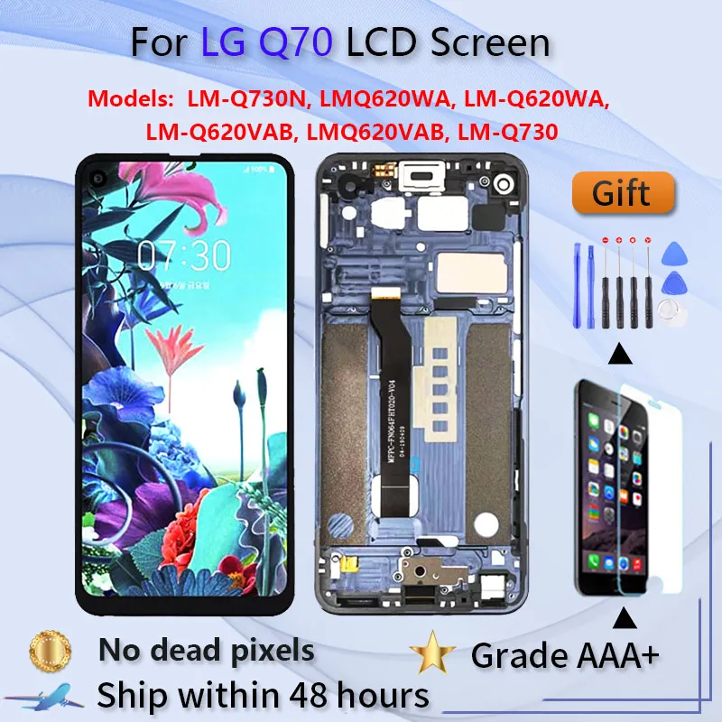 

6.4"Brand new LCD Display For LG Q70 Q620 LM-Q620VAB LM-Q620WA Touch Screen Digitizer Assembly With Frame
