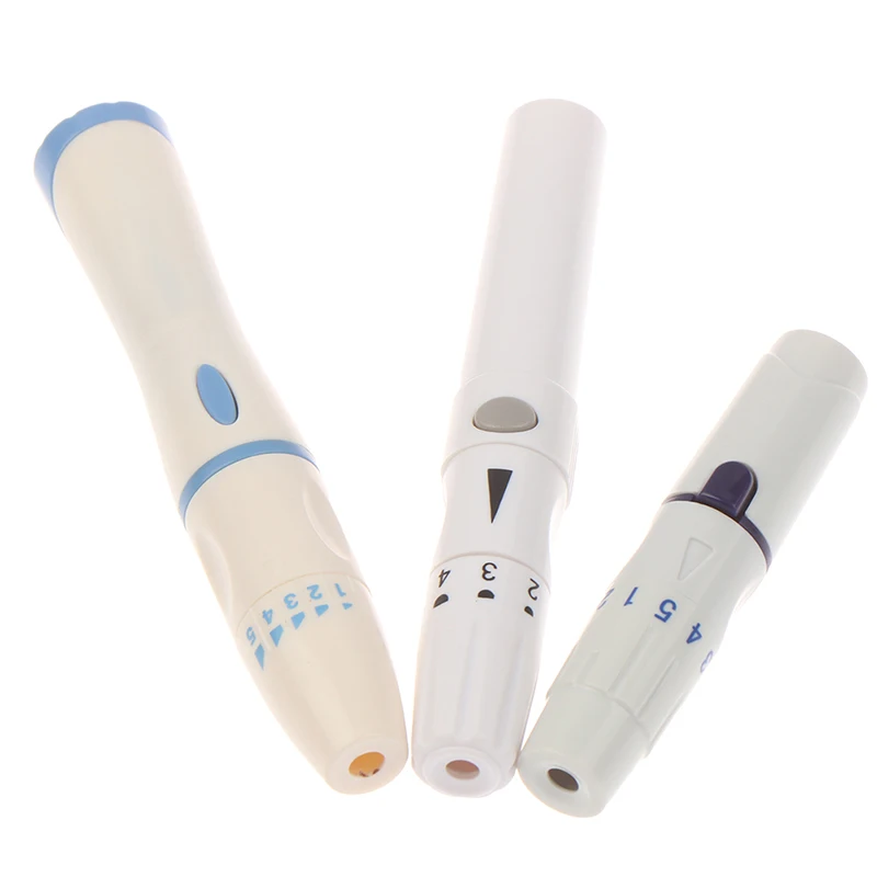 

Lancet Pen Lancing Device For Diabetics Blood Collect 5 Adjustable Depth Blood Sampling Glucose Test Pen