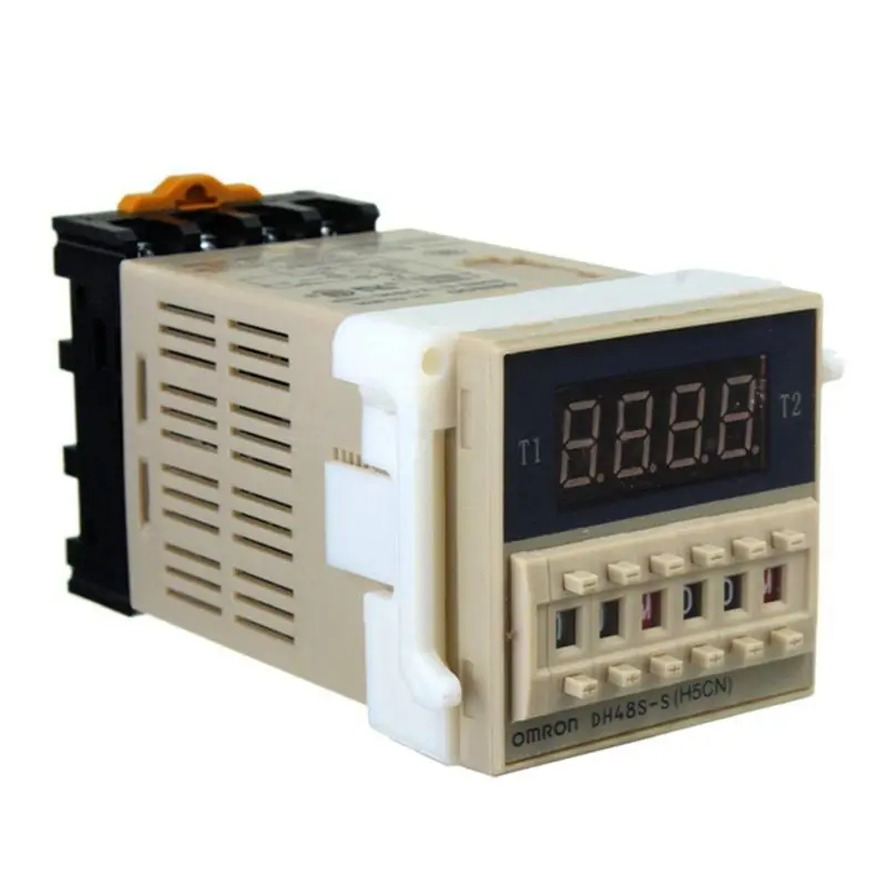 Promotion! AC 220V 5A Programmable Double Time Timer Delay Relay Device Tool DH48S-S | Relays