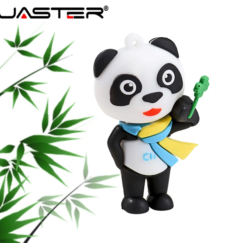 

JASTER New 2019 USB 2.0 Cartoon Pandaren Model USB Flash Drive 4GB 8GB 16GB 32GB 64GB 128GB pendrive Memory Stick Christmas Gift