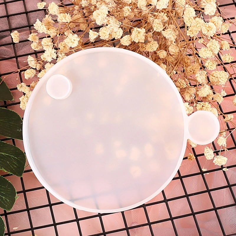 

1 Set Jewelry Organizer Box Silicone Resin Mold for Women Kids, DIY Multi-Layer Rotating Jewelry Tray Storage Case