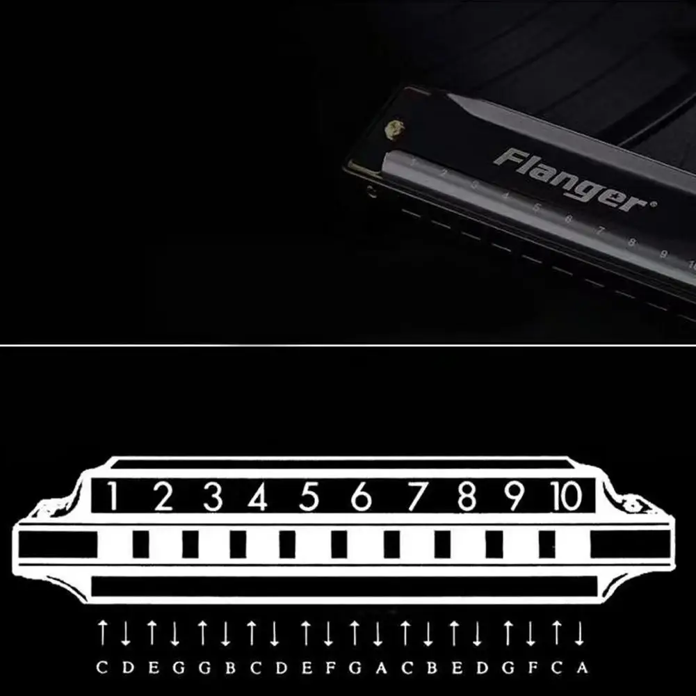 Flanger 10 отверстий 20 C тон диатонический Блюз гармоника Стандартный рот ключ орган с