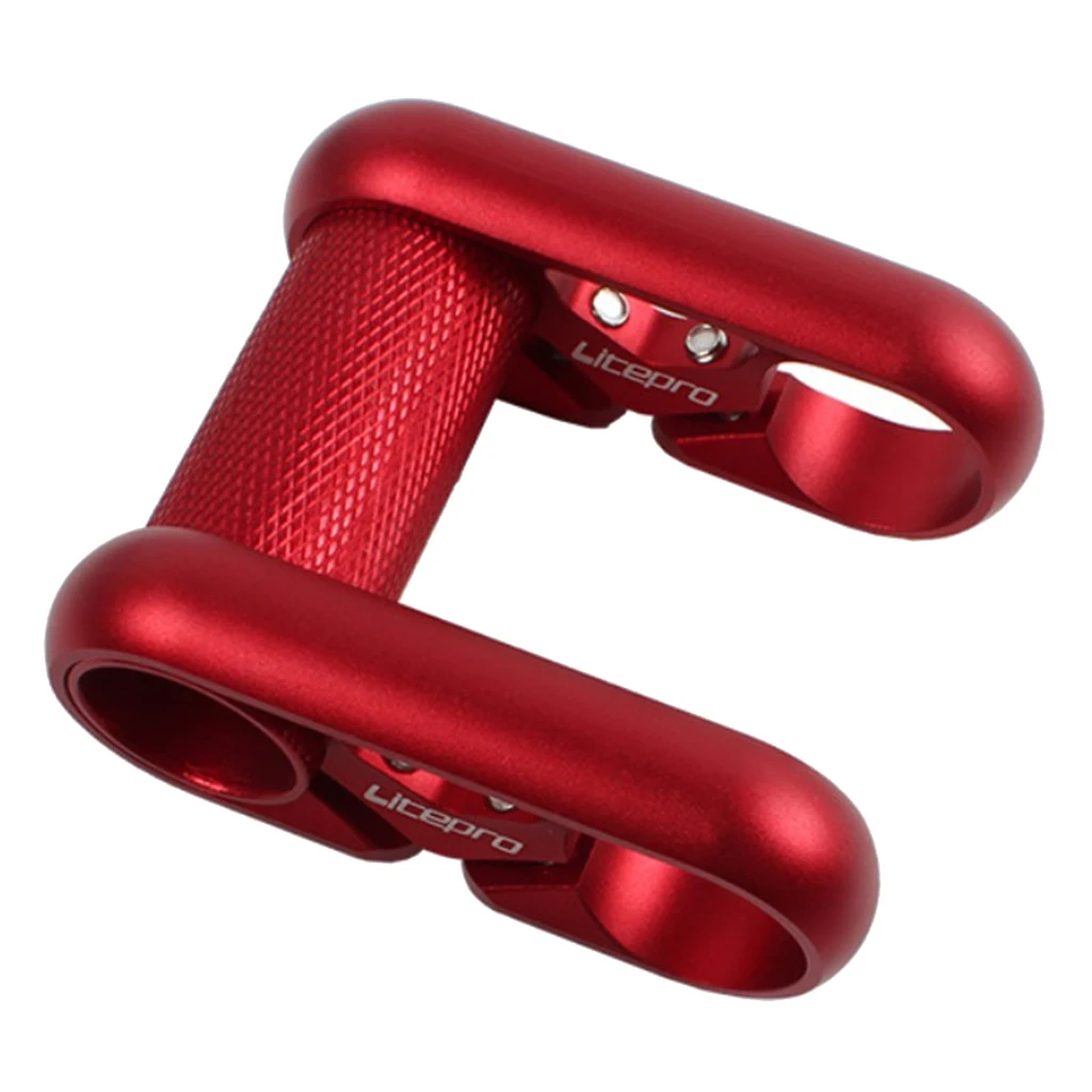 

Aluminum Alloy Bicycle Handlebar Stem 25.4mm Double Bike Stem Road Bike Stem Riser Adjustable for Folding Bike MTB Fixed Gear