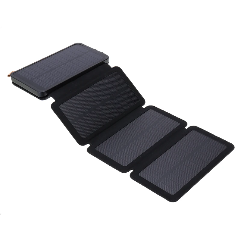 

Uniiversal DIY Portable Foldable Solar Panel Charger For Smart Cell Phone USB Dual Port 2 3 4 Tablets Solar Power Bank Case
