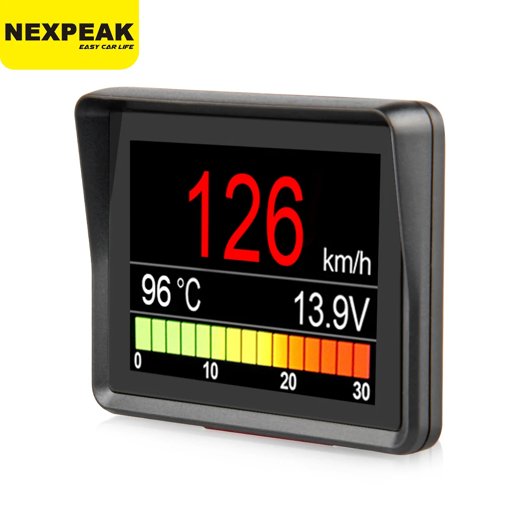 NEXPEAK A203 OBD2 On-board Computer Car Digital Computer Trip Display Speed Fuel Consumption Temperature Gauge OBD2 Scanner