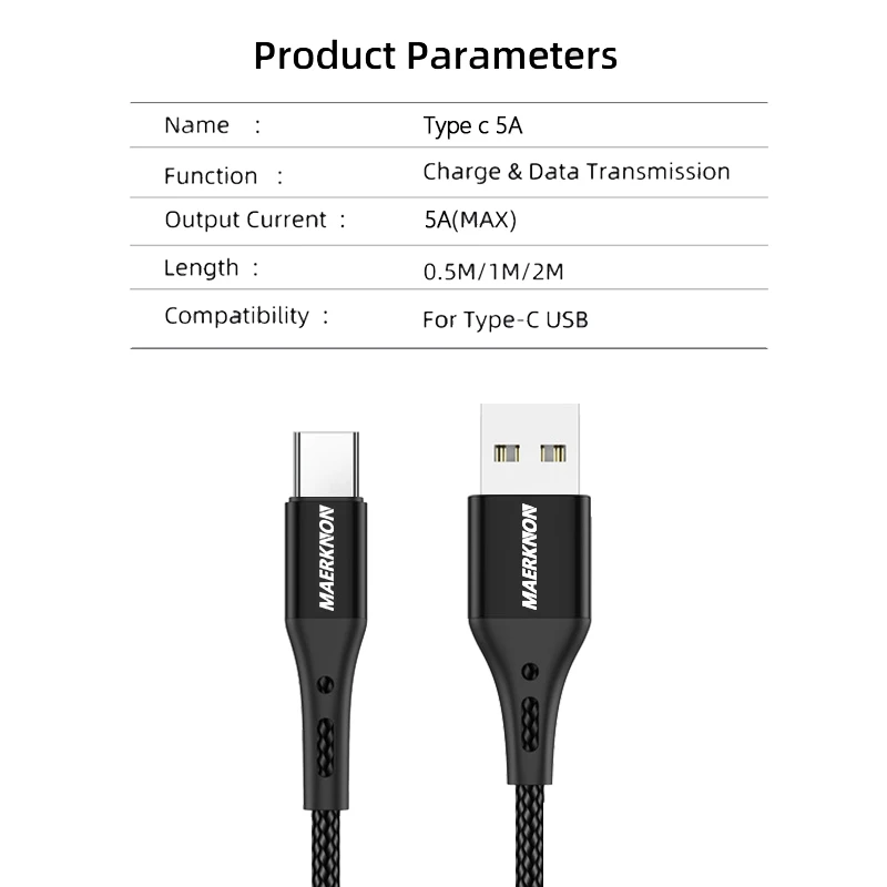usb type c cable micro usb cable 5a fast charging type c for huawei p50 mate 30 xiaomi mix4 samsung android mobile phone charger free global shipping