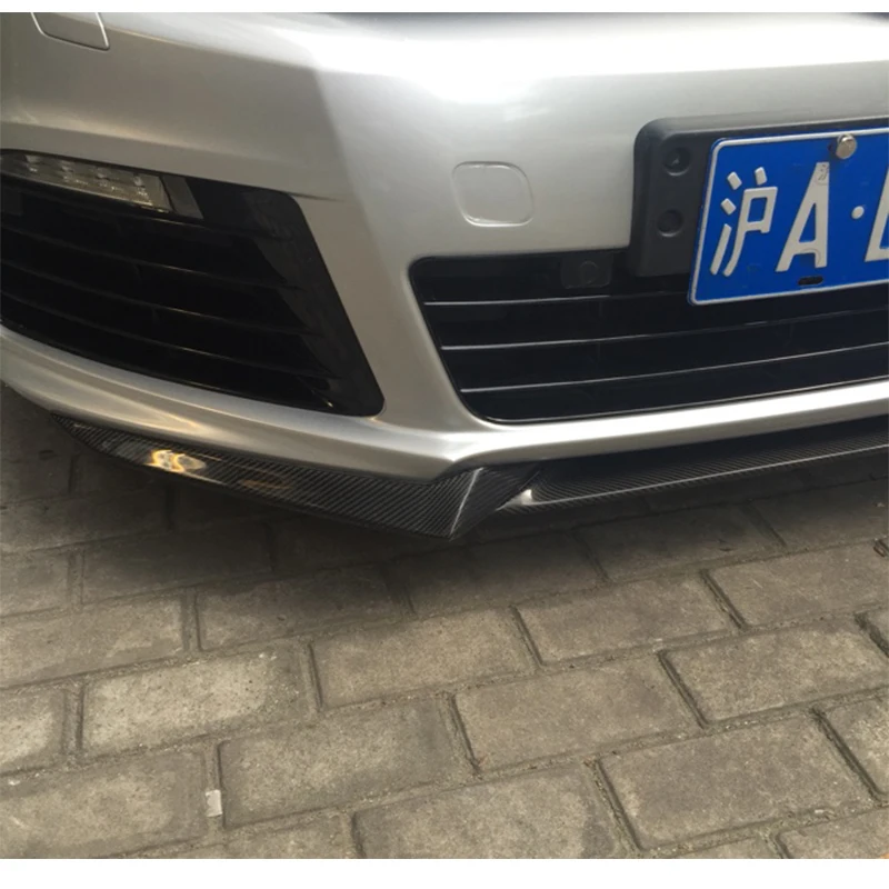 Передний бампер из углеродного волокна для Volkswagen VW Golf 6 VI MK6 R20 2010 ~ 2013|lip light lip gloss|lip