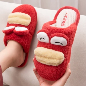 Womens Closed Slippers Furry Warm Cozy Bedroom Memory Foam Platform Shoes Plush Funny Cartoon Home Soft Slippers New Arrivals