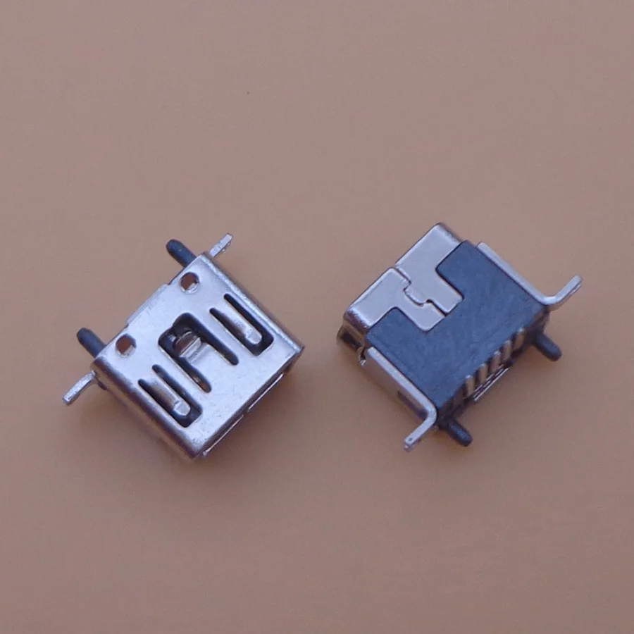 5 шт. мини usb Тип B Женский 5-контактный DIP Вертикальная ножка PCB 180 градусов разъем V3 Micro USB короткий абзац