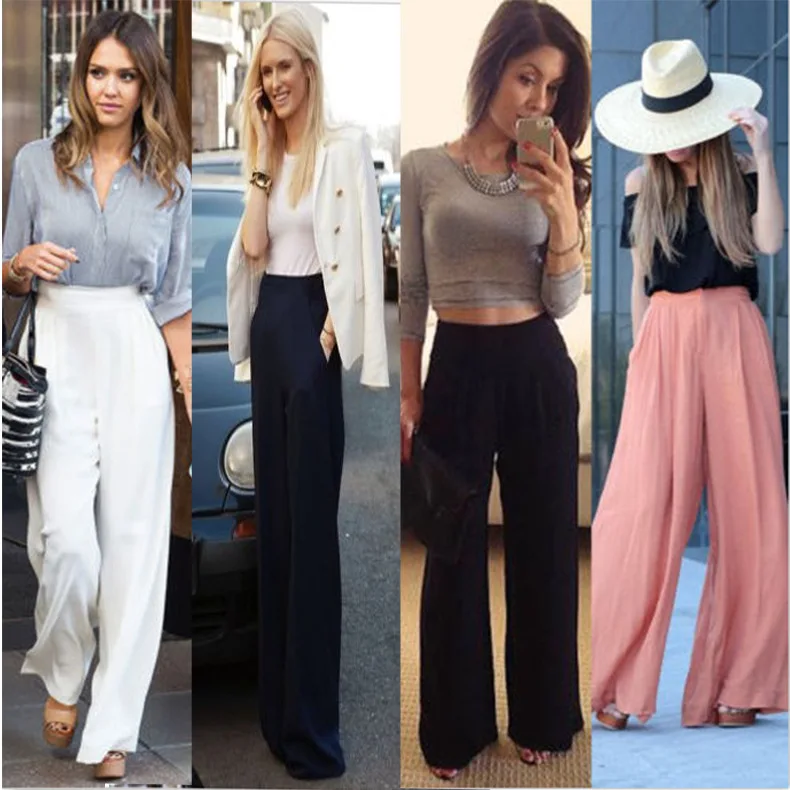 

Новинка лета 2021, шифоновые женские брюки, модные женские повседневные брюки