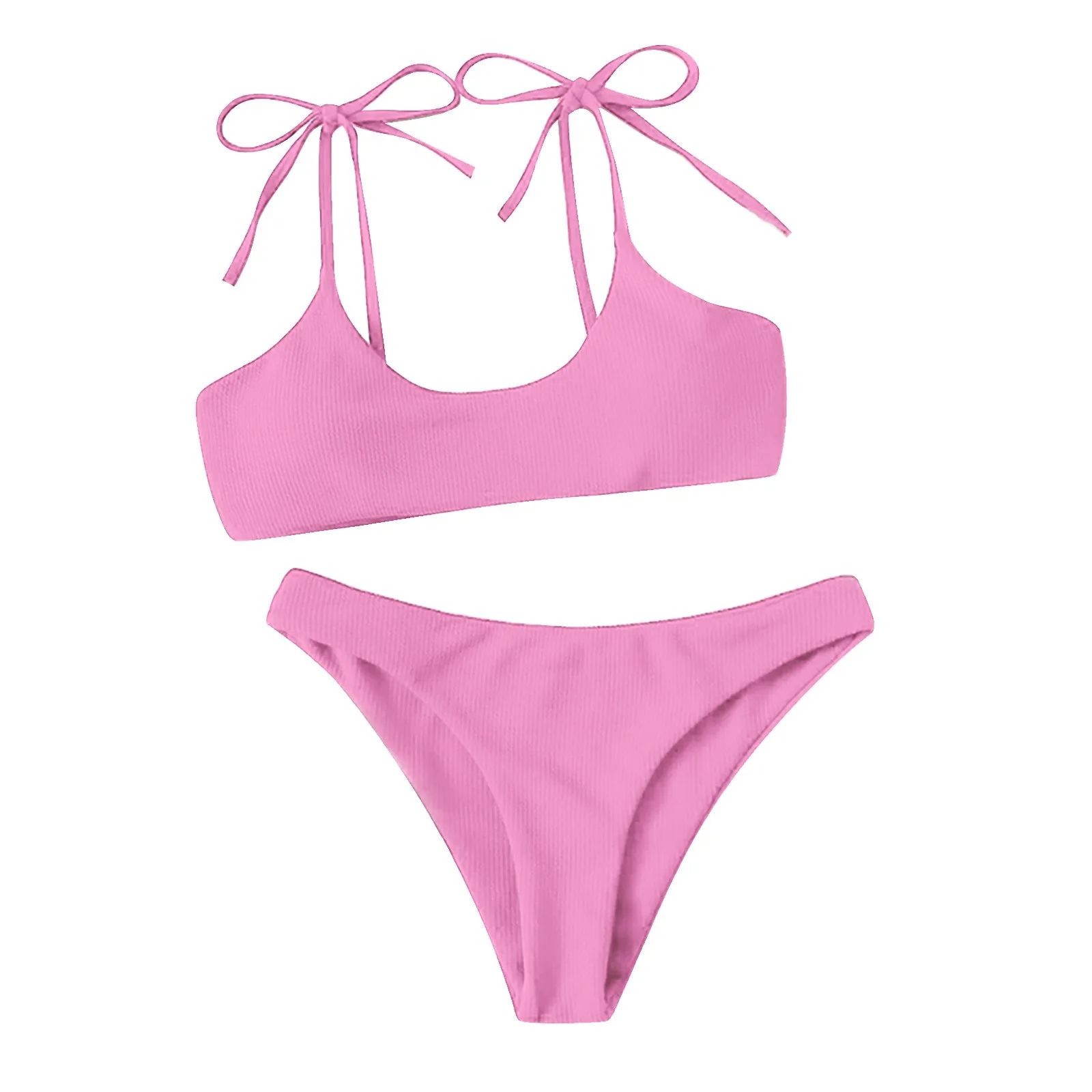 

Women's Striped Printing Padded Push Up 2 Piece Bikini Sets Swimsuits Beachwear 2021 maillot de bain femme