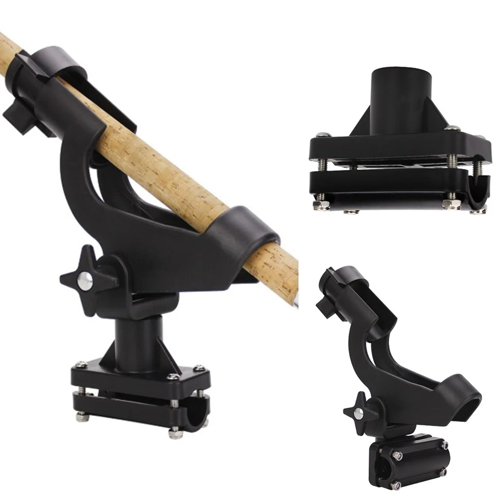 

1 Set Fishing Rod Holder 360 Degree Rotating Fish Rod Pole Yacht Kayak Boat Bracket Rack Stand Holder