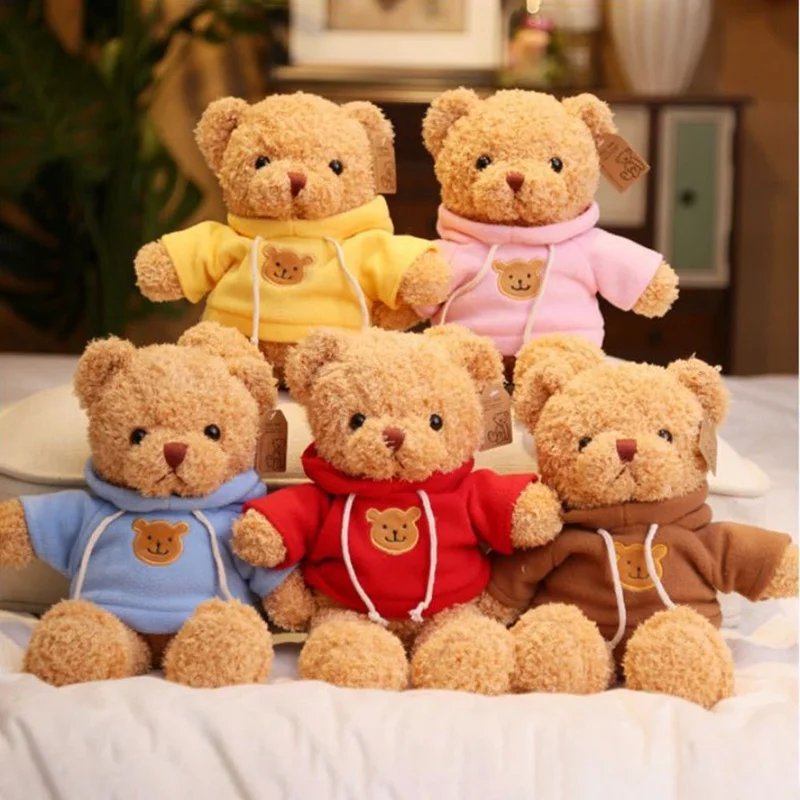 

30cm Cute Teddy Bear Plush Toy For Children Stuffed Doll Accompany Toy Playmate Doll PP Cotton Toys Kid Children Christmas Gifts