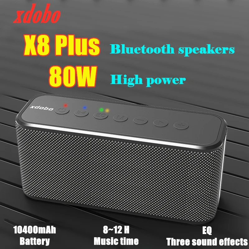 

Xdobo X8 Plus 80W Bluetooth Speakers for Computer Boombox 10400mAh Mobile Power Soundbar Outdoor Waterproof Subwoofer Column Box