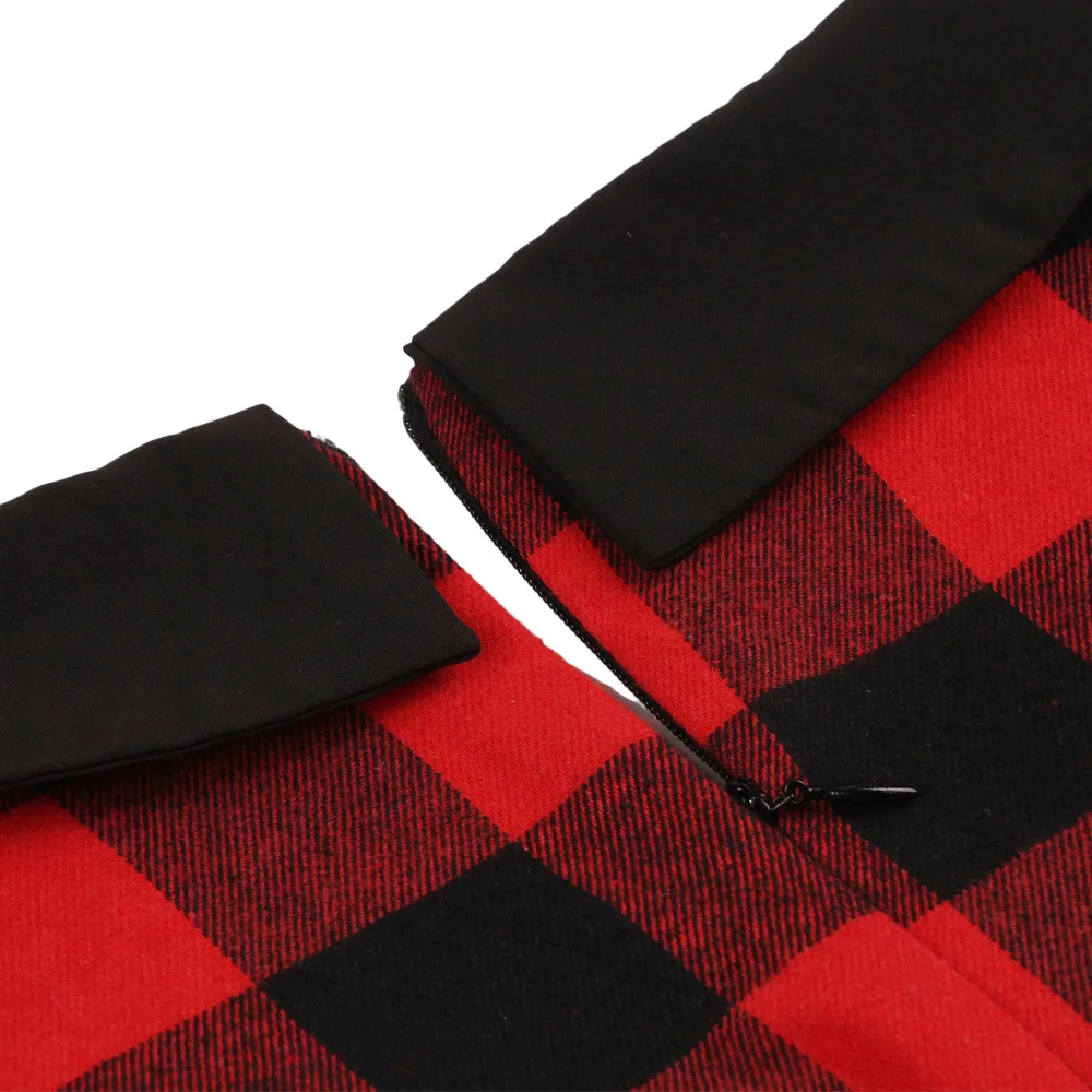 Женское винтажное платье ретро в стиле Хепберн черно-белое клетчатое с