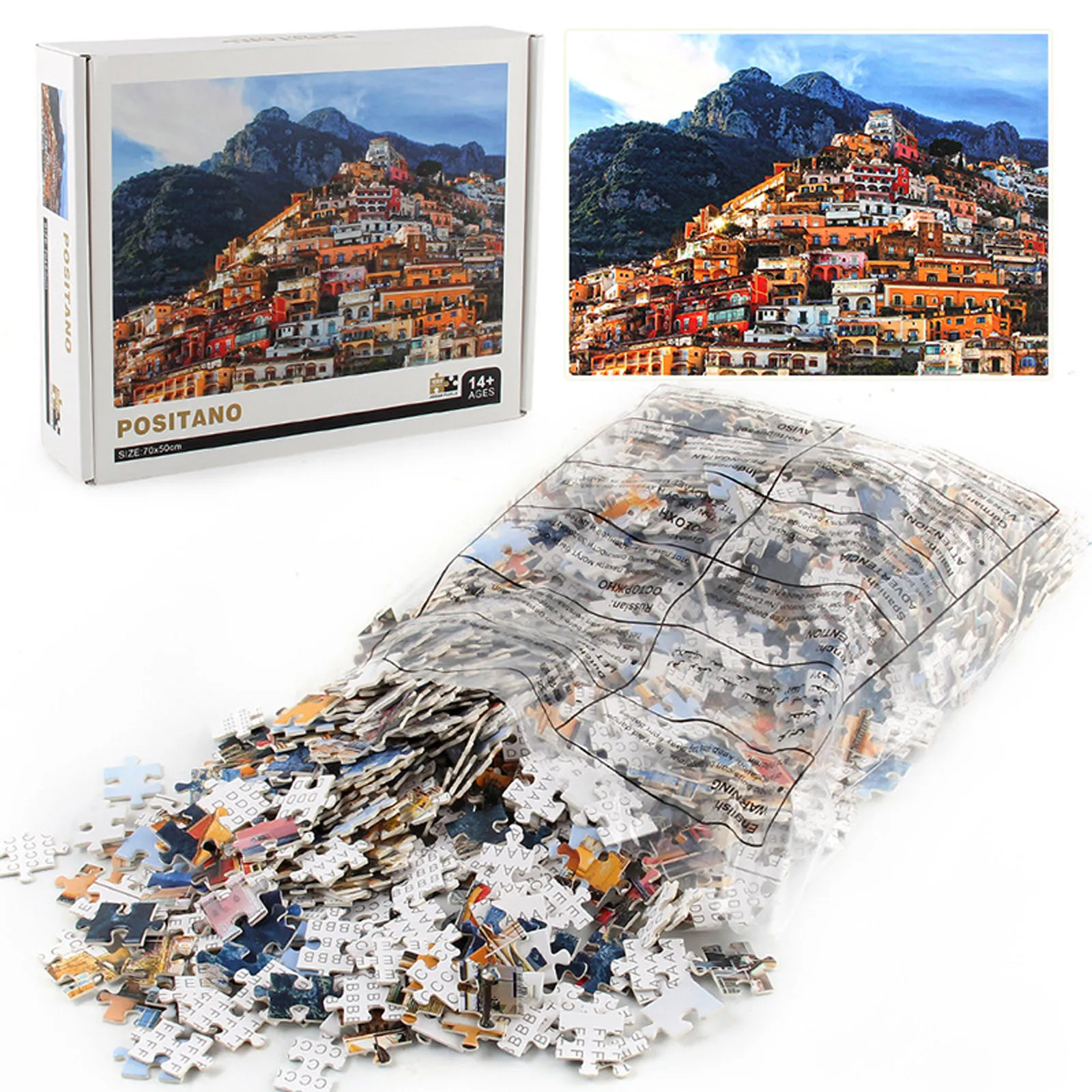 

1000 Pcs Puzzle Toys Adult And Children's Intellectual Development Puzzle Toy Landscape Puzzles Toys Adults Kids Home Game