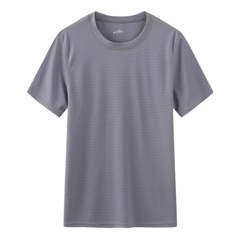 

Summer sports home men's mesh short-sleeved shorts suit ice silk T-shirt loose
