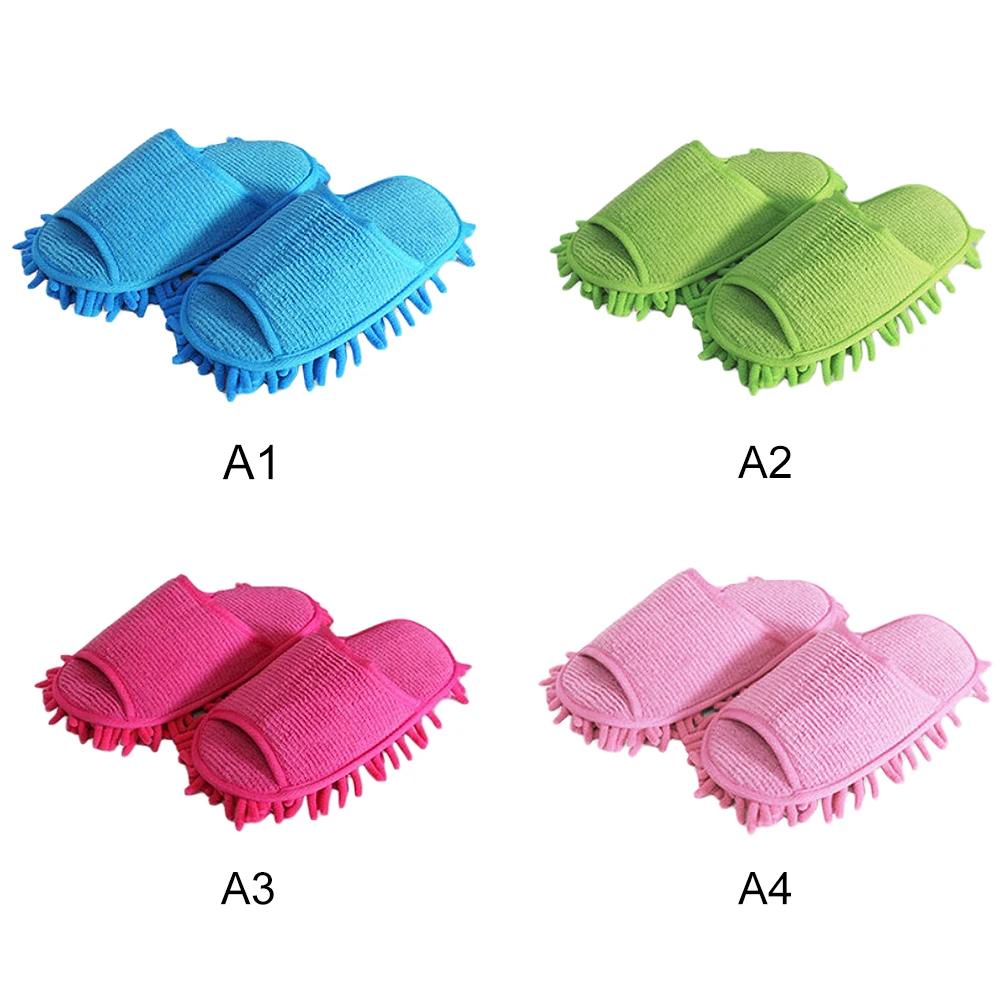 1 Pairs Slippers Style Mops Cleaning Cloth House Floor Ground Cleaning Brush Creative Home Room Cleaning Mop Tools Supplies