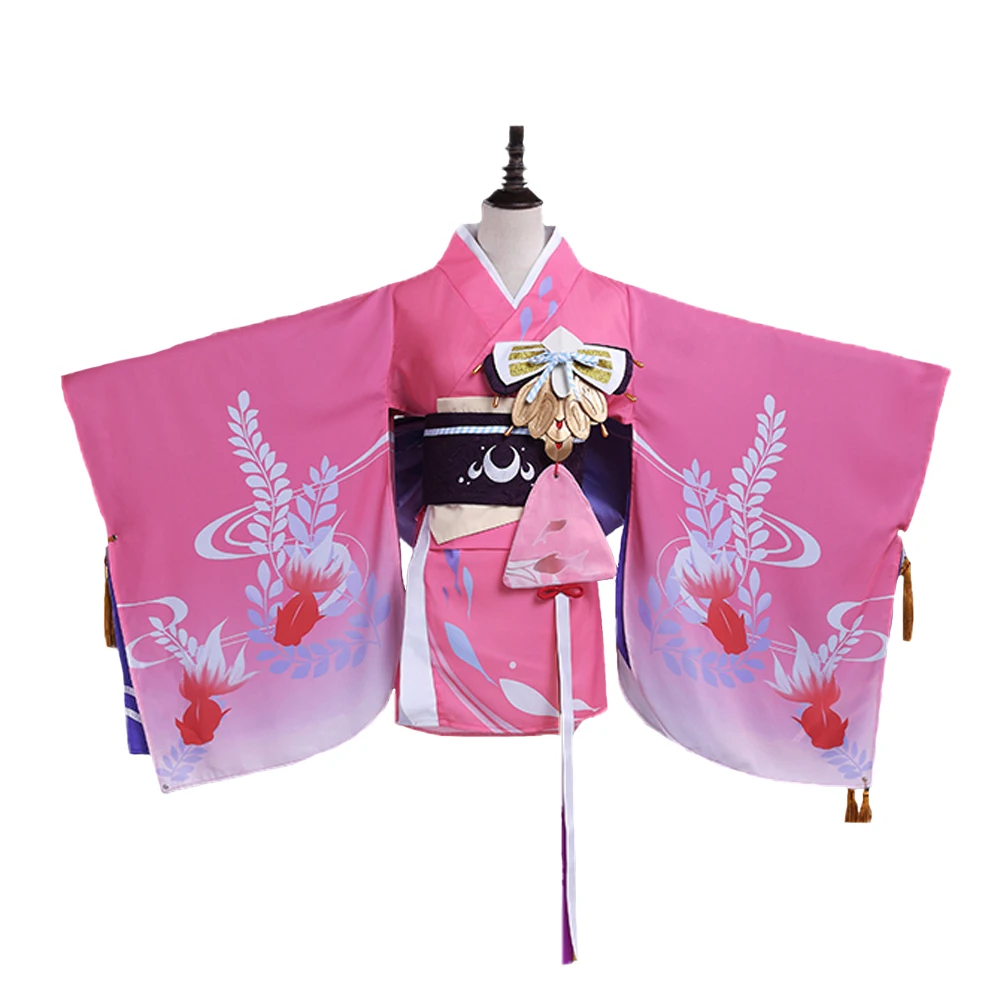 Новинка летнее кимоно для косплея LIVA GIRL из аниме Onmyoji Kagura с золотыми
