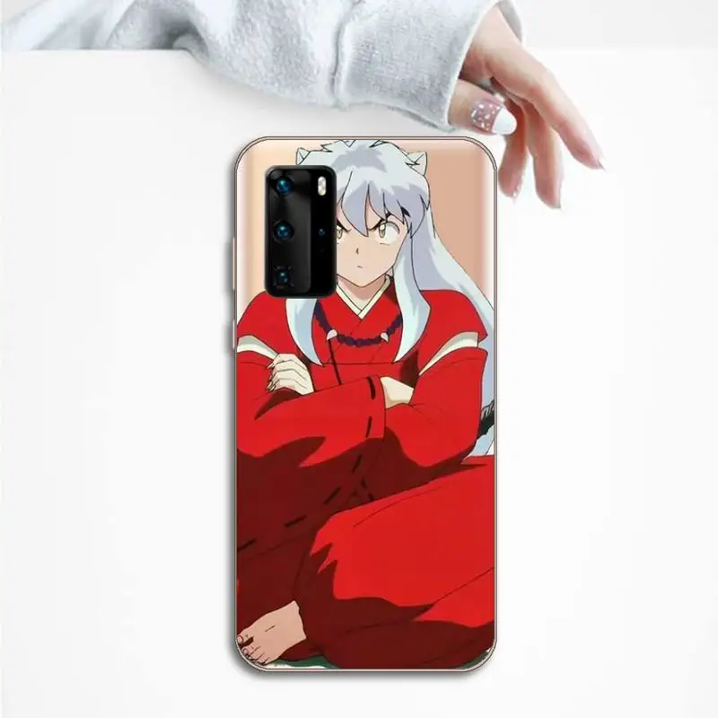 

Inuyasha Sesshoumaru Higurashi Kagome anime luxury shell Phone Case Transparent for Huawei P honor 8 10i 20 30 40 smart 2019
