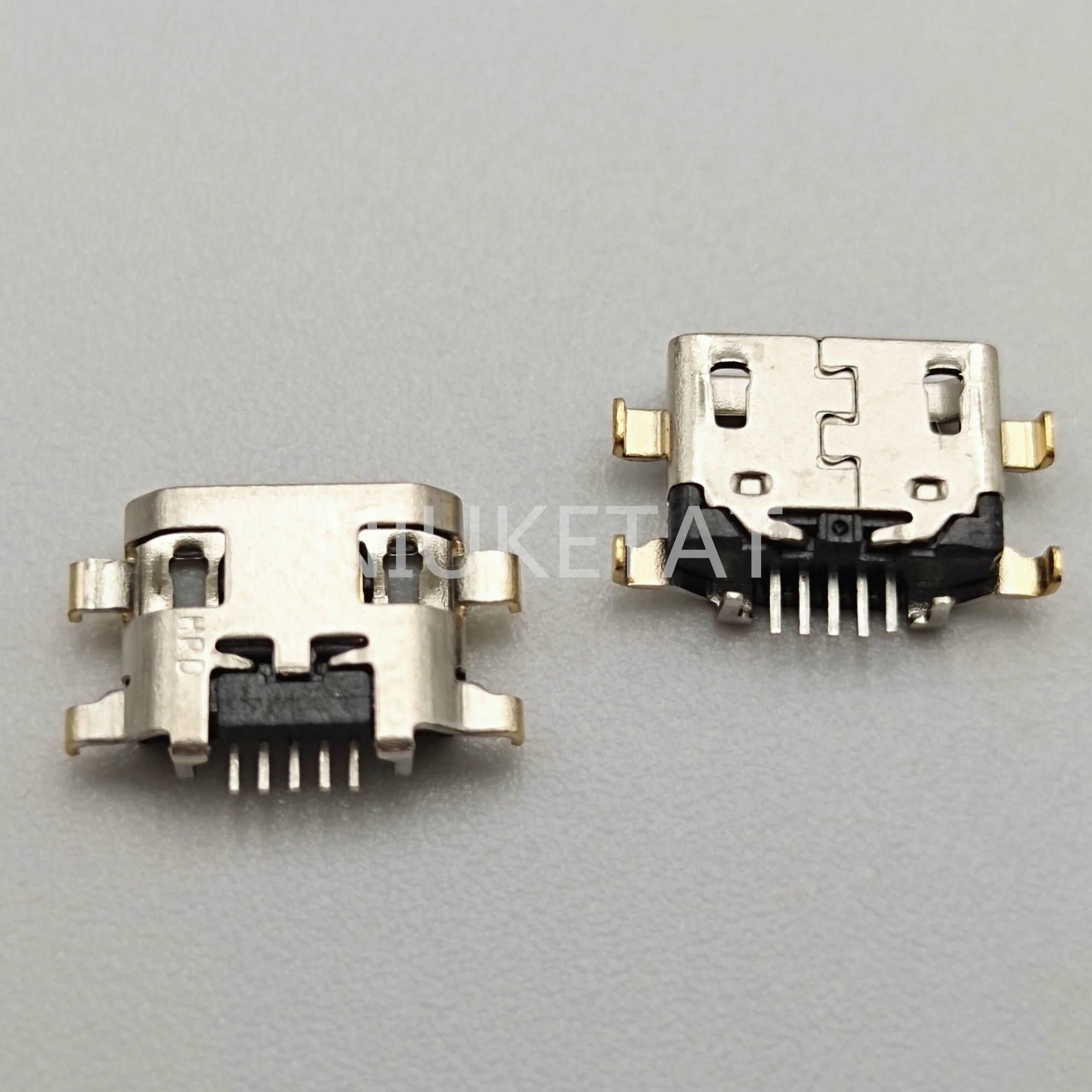 100 шт. разъем Micro USB для зарядки штепсельная док-станция тяжелая пластина 1 2 мм Samsung