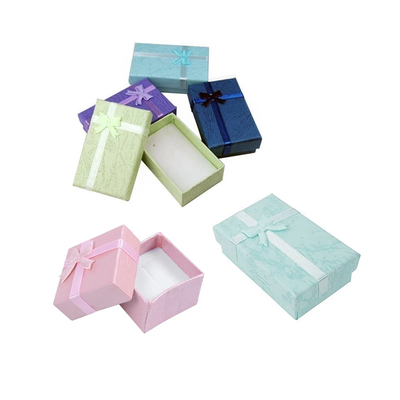 Подарочные коробки для ювелирных украшений в ассортименте 36 шт. разные цвета |