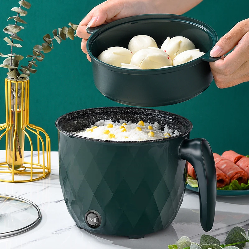 1.8L Multifunction Cooker Household Electric Skillet Cooking Machine Hot Pot Noodles Soup Eggs Food Steamer Kitchen Tools | Бытовая