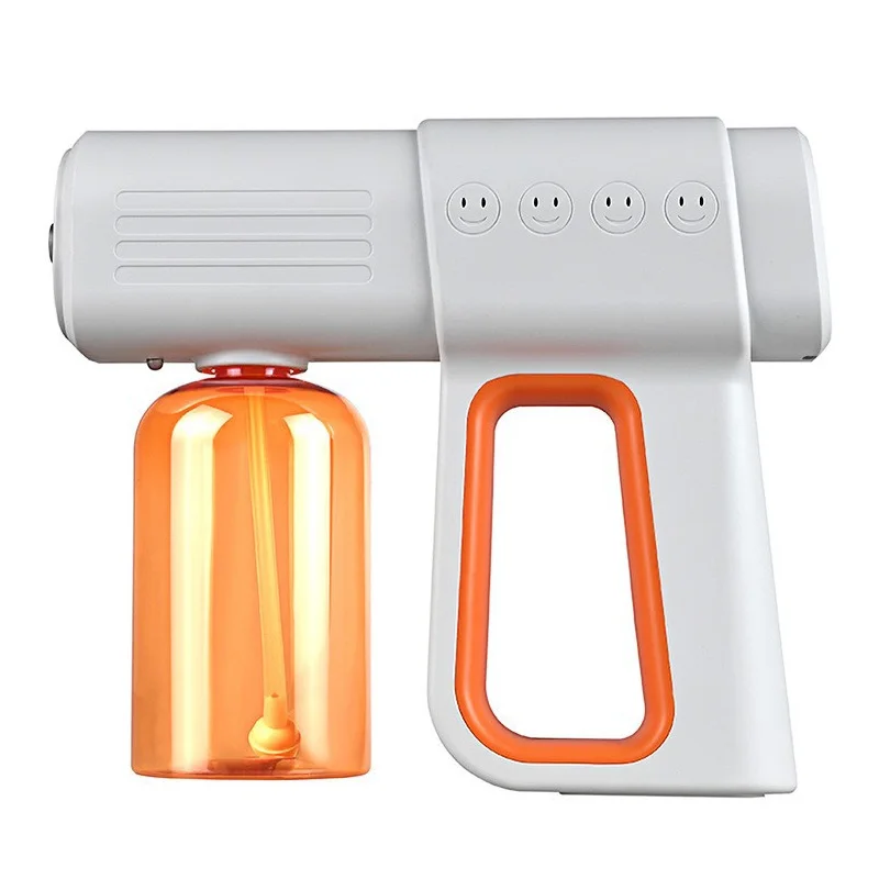

K6X Portable Electric Sanitizer Sprayer Blue Light Rechargeable Nano Steam Water Spray Gun Home Disinfection Machine Atomizer
