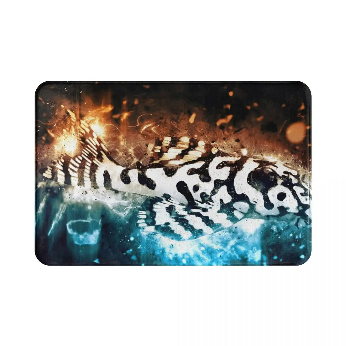 

Коврик напольный из полиэстера с изображением тигра и пятнистых рыбок, 40*60