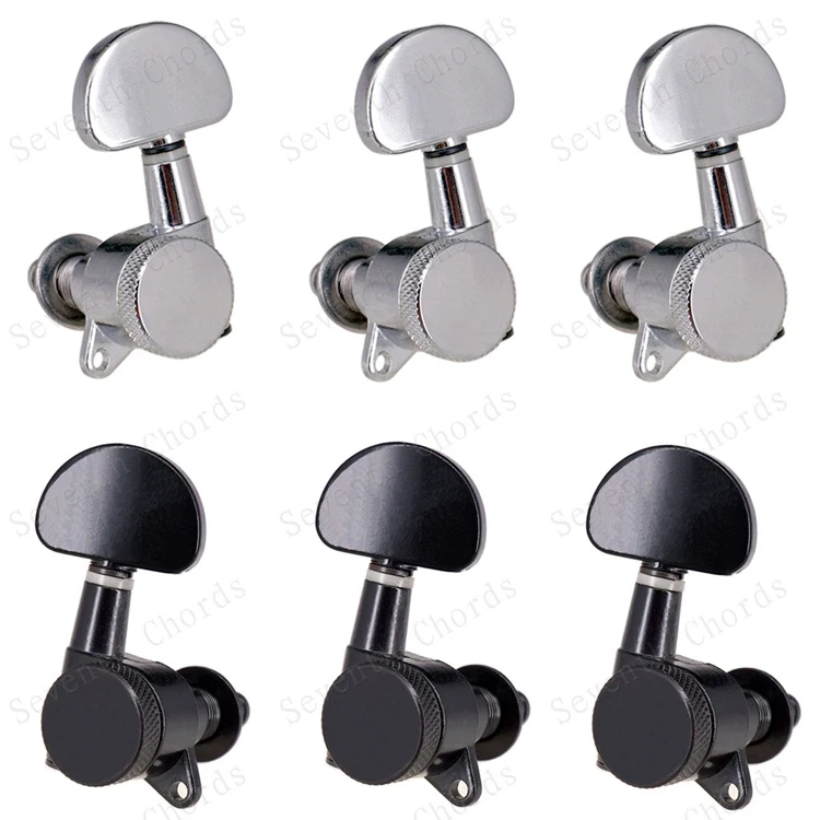 ein set 6 pcs gesperrt string tuning pegs mechaniken mechaniken für akustische elektrische gitarre mit großen halbkreis taste free global sh