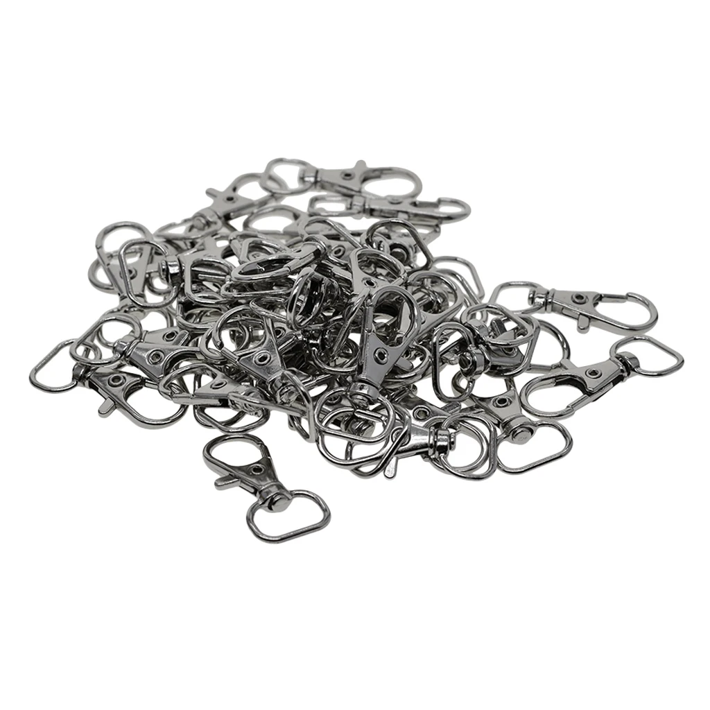 

Matel Lanyard Swivel Snap Hooks Claw Clasps Clips For Keychain Findings
