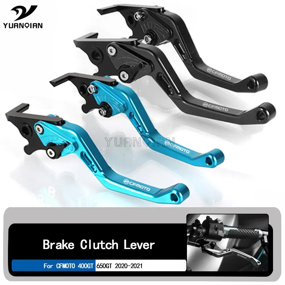 

Motorcycle Accessories For CFMOTO 400GT 650GT 400 650 GT 2020-2021 Aluminum Folding Short Brake Clutch Levers GT400 GT650 Logo